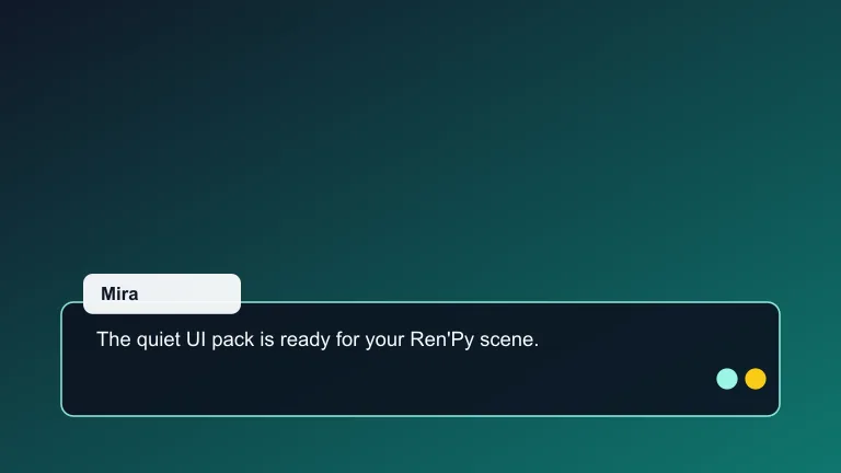 Minimal Dialogue UI Pack visual novel asset thumbnail